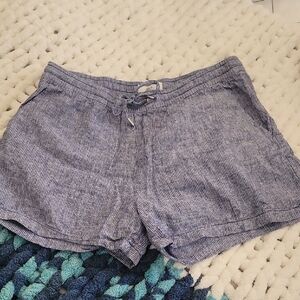 H&M Blue & White Striped Shorts